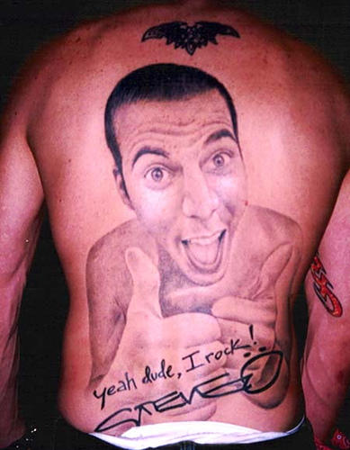 Jackass Tattoos on Back Posted on March 30 2010 1 Comment