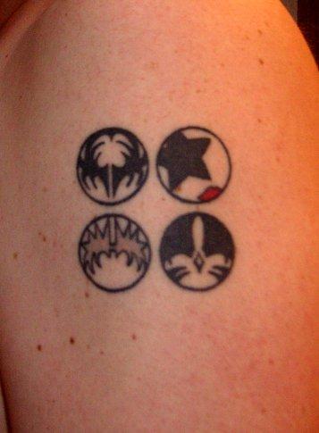 christ tattoo. Kiss Band Tattoo