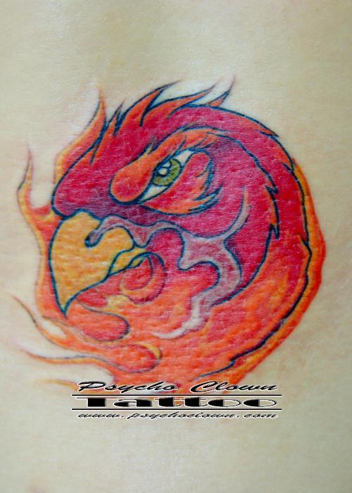 Source url:http://tattoopics.wordpress.com/2010/05/11/firebird-tattoo/ 