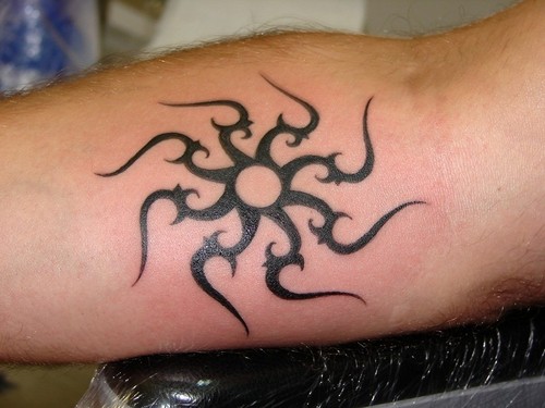 Sun Tribal Tattoo