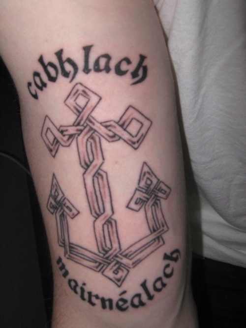 anchor tattoos. Celtic Anchor Tattoo