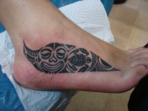 samoan tribal tattoos. Frehand Polynesian Tribal