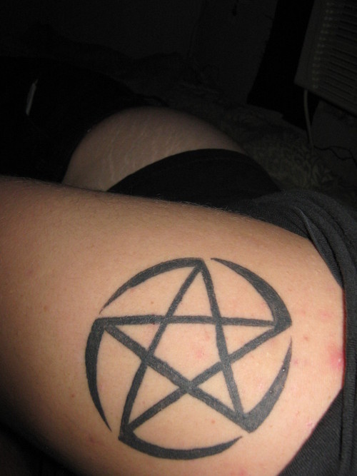 Pentacle Tattoo design 1 by ~Rustyoldtown on deviantART. Pentagram Tattoo