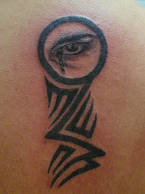 eye tattooing. Tribal Eye Tattoo