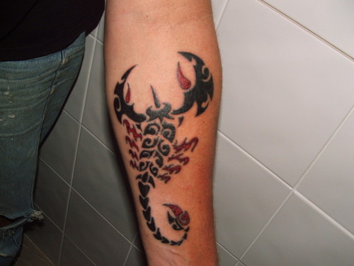 tribal scorpion tattoo. Tribal Scorpion Tattoo