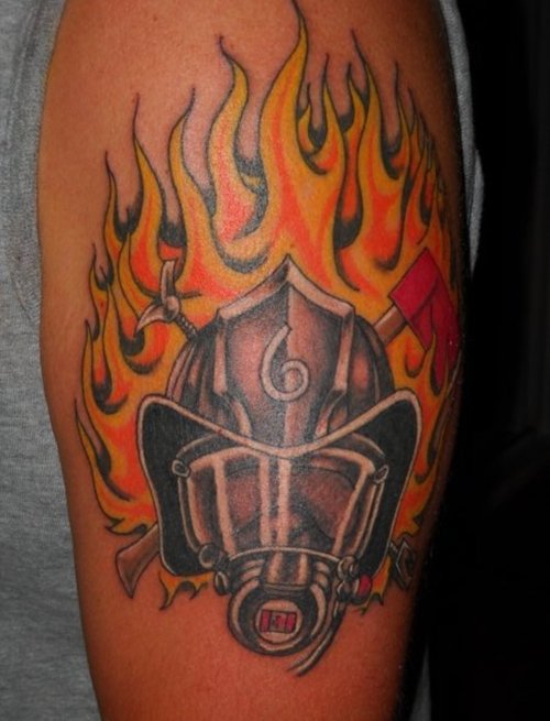 Fireman Mask Tattoo Posted on September 12 2010 1 Comment