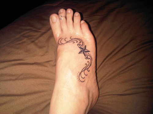 nautical star tattoos on foot. Nautical Stars Foot Tattoo. Posted on February 23, 2011 | Leave a comment