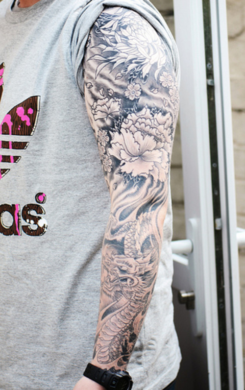 Japanese Tattoo Sleeve Posted on September 1 2011 Leave a comment